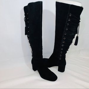 NWT Enzo Angiolini Black Suede Boots